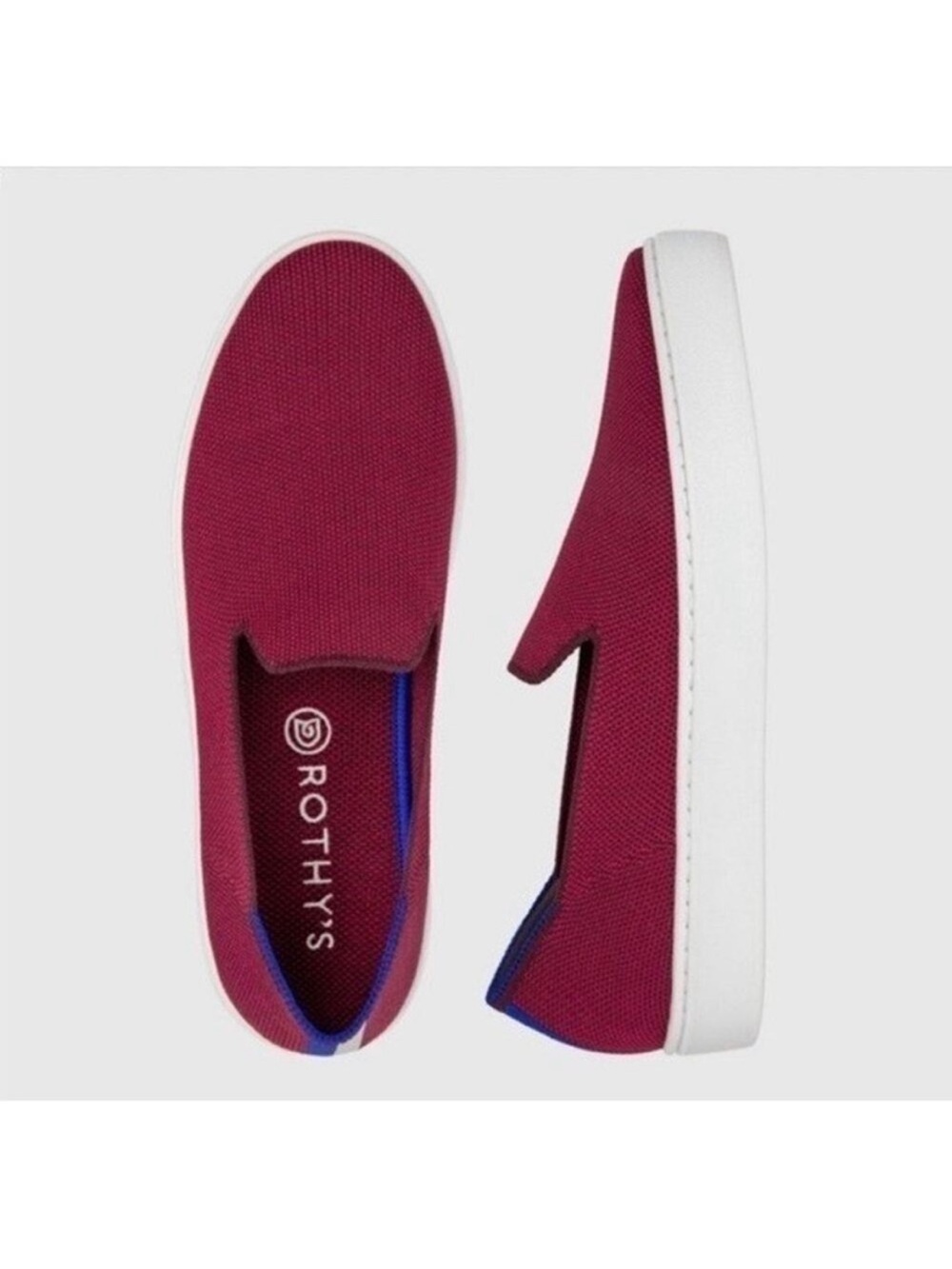 Rothy’s the original slip on sneaker in Garnet